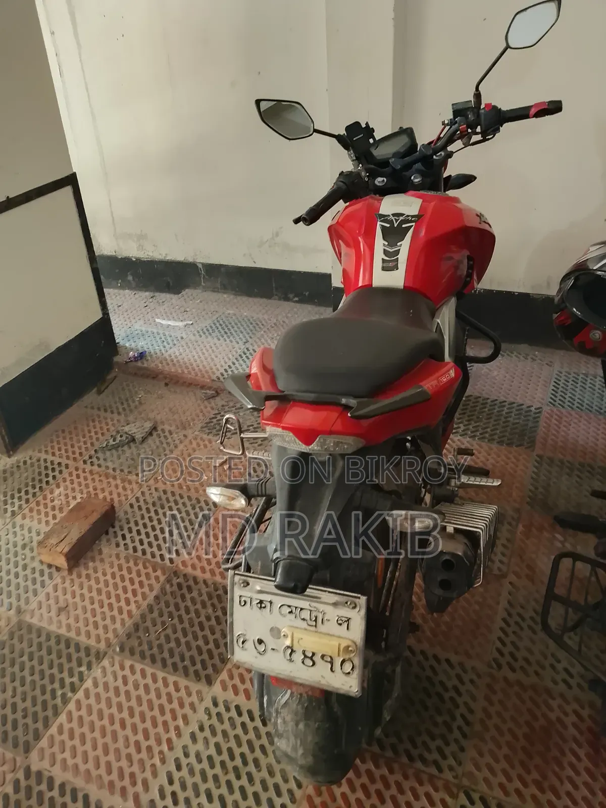 টিভিএস আপাচি আরটিআর ১৬০ টুভি এবিএস ২০২০ লাল