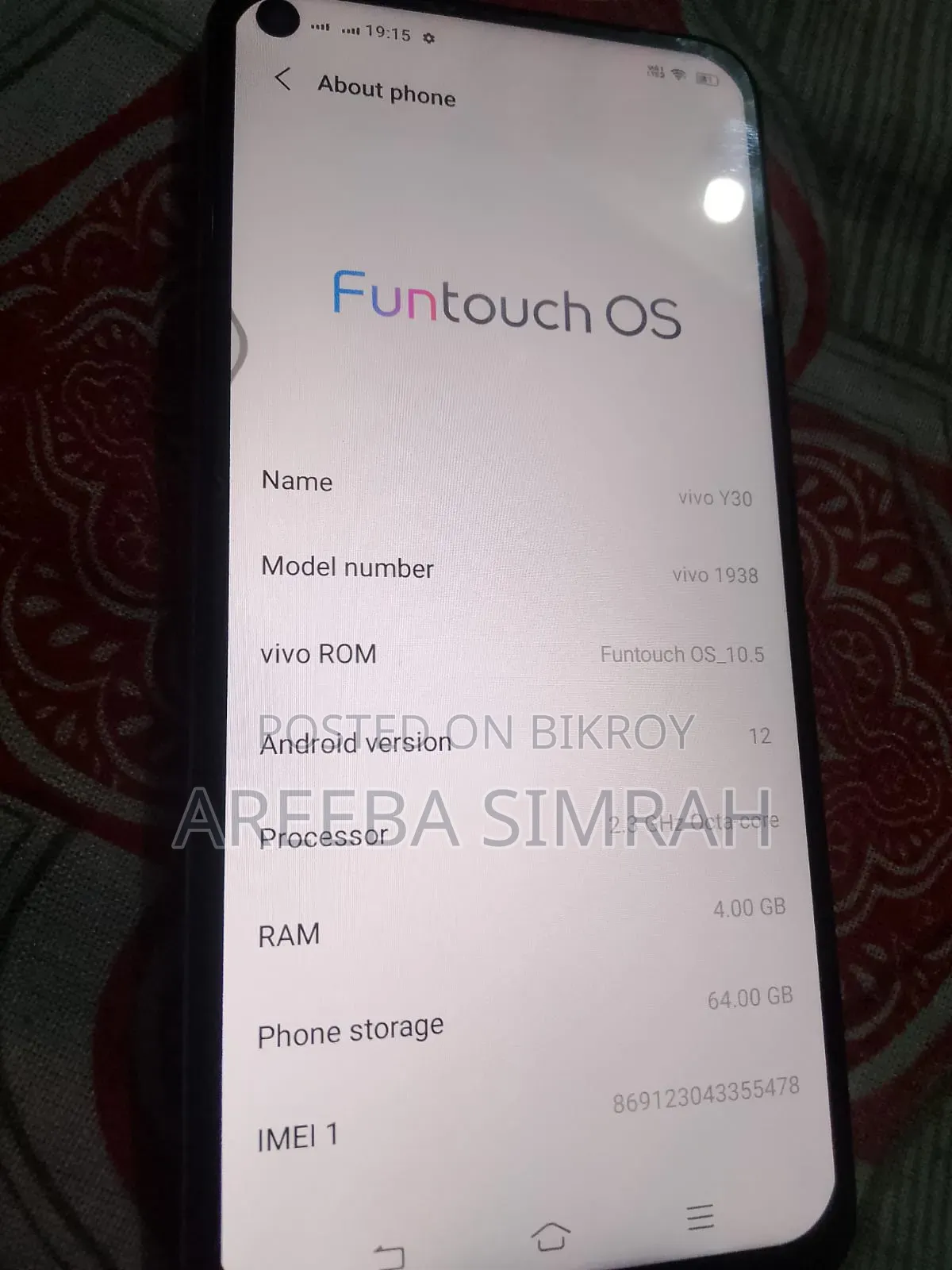 Vivo Y30 128 GB Blue