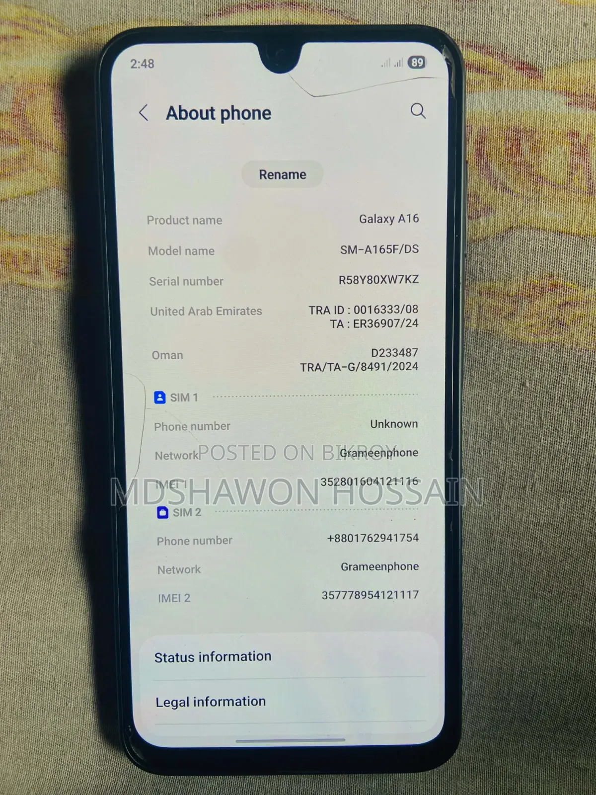 Samsung Galaxy A16 128 GB Black