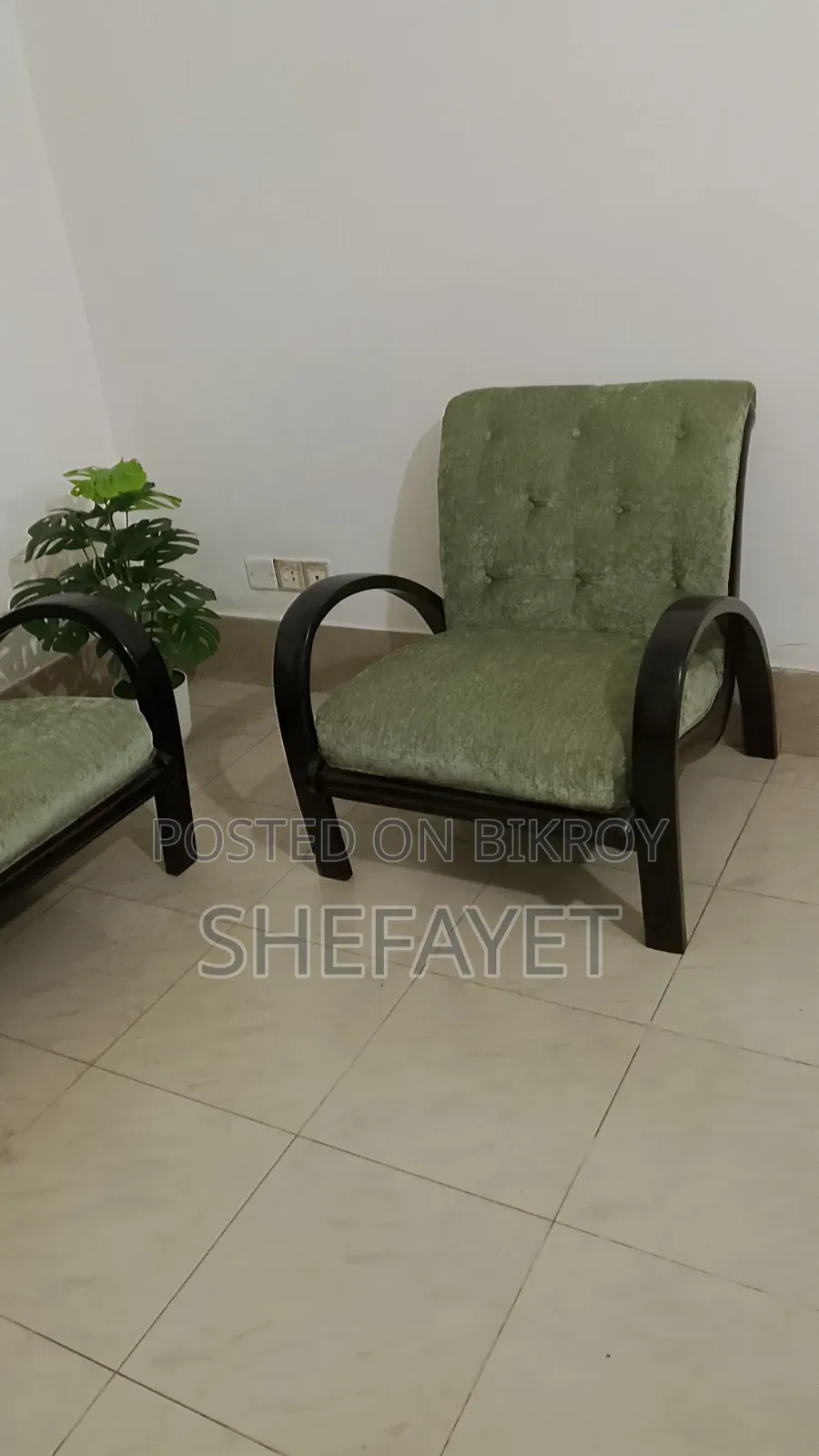 Sofa Made With Mahogany Wood.