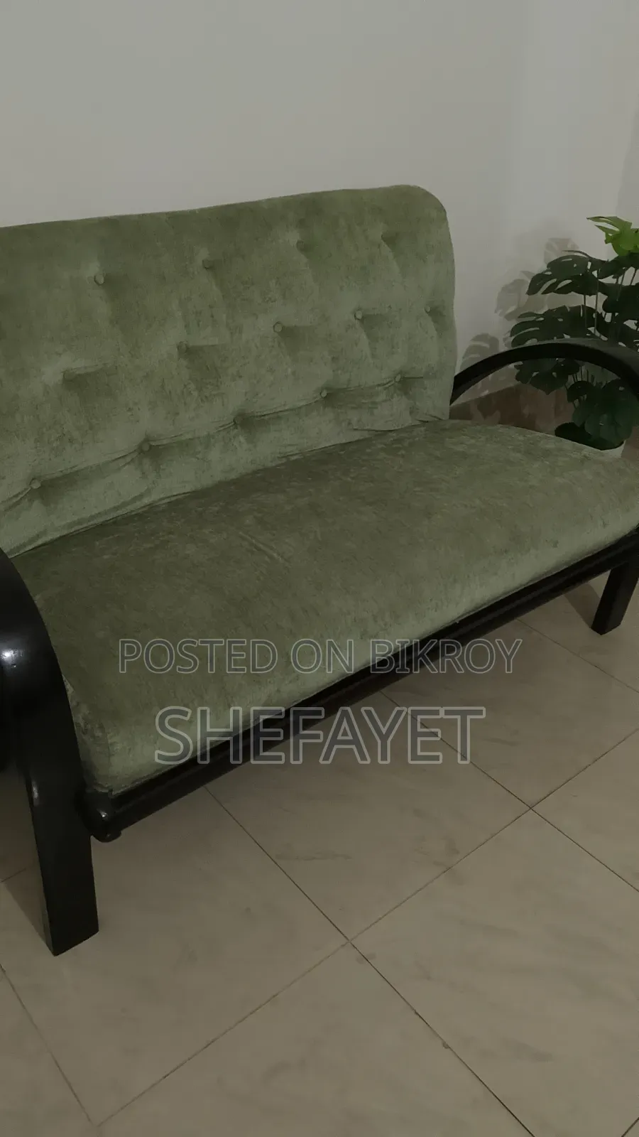Sofa Made With Mahogany Wood.