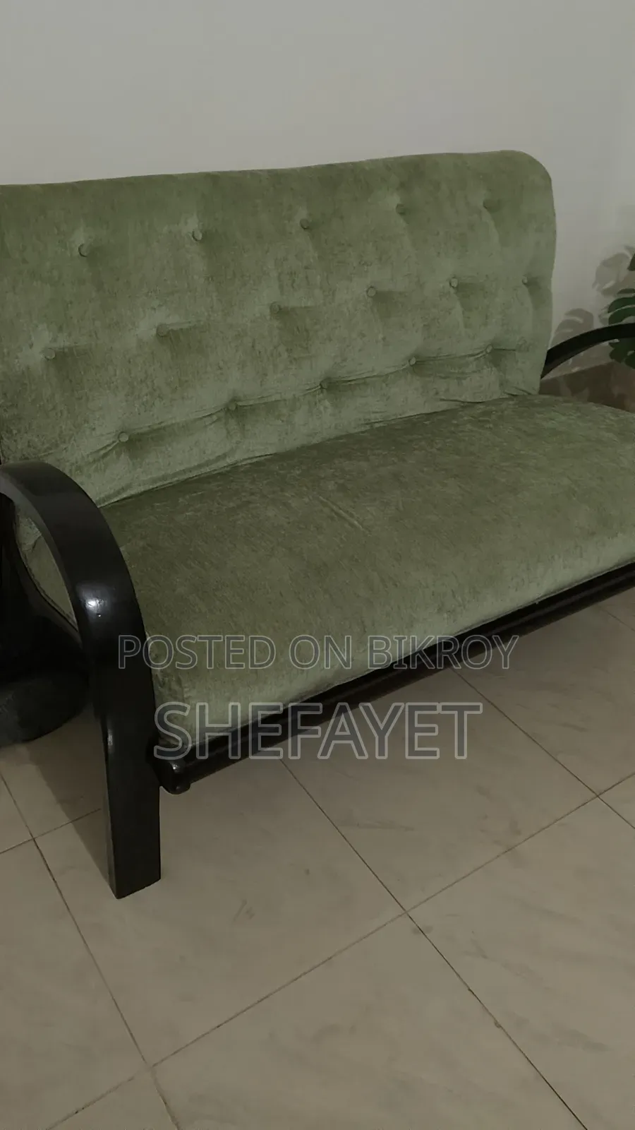 Sofa Made With Mahogany Wood.