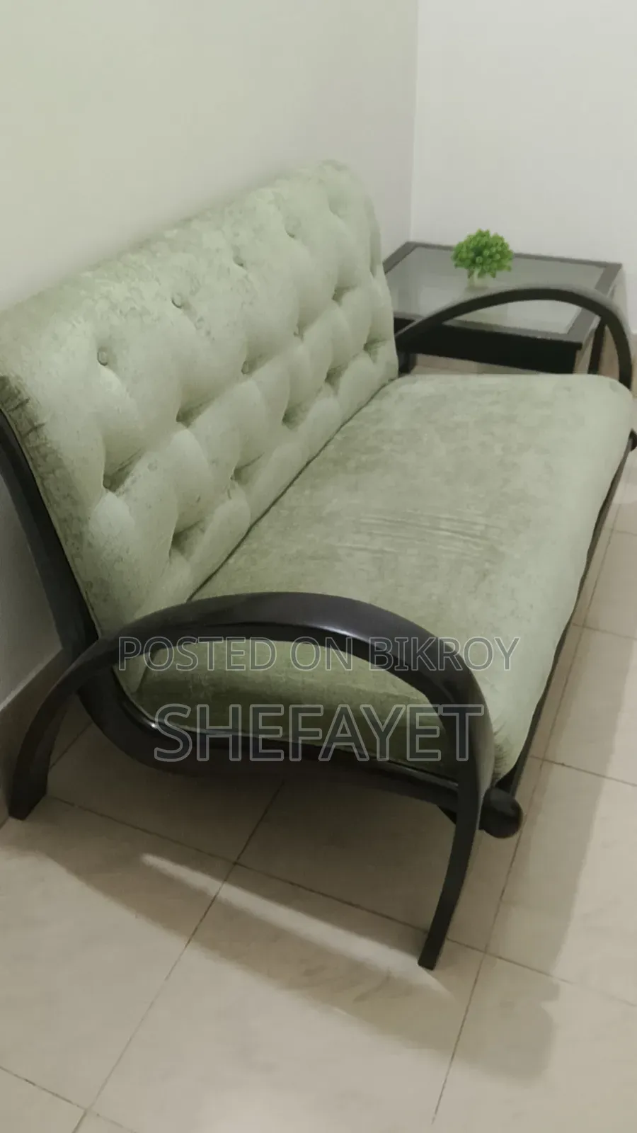 Sofa Made With Mahogany Wood.