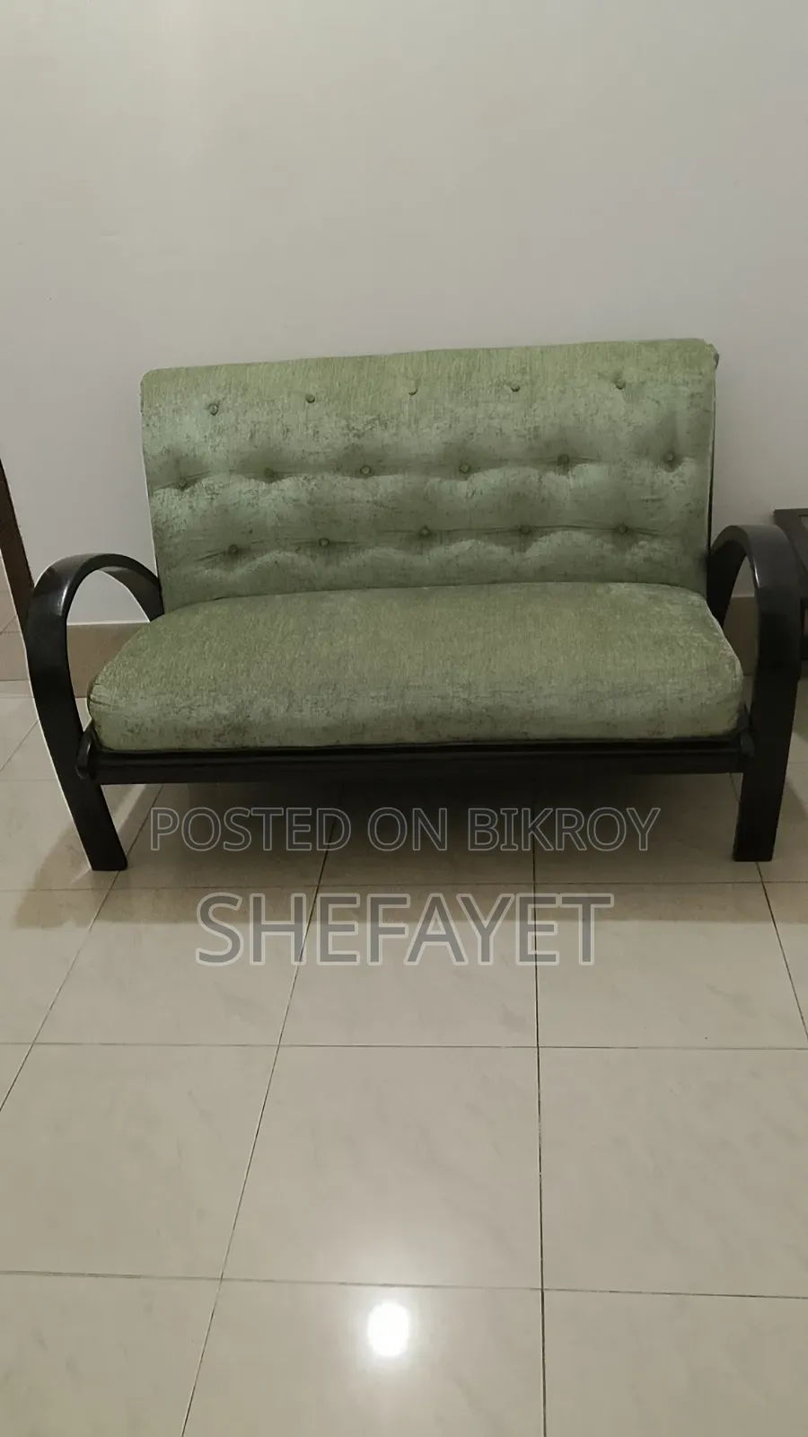 Sofa Made With Mahogany Wood.