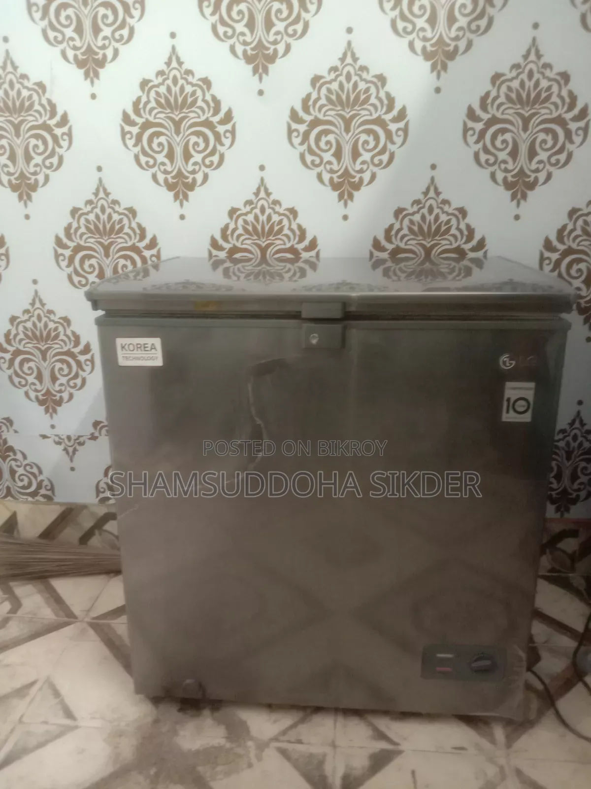 This lightly used deep fridge from the shop is for sale