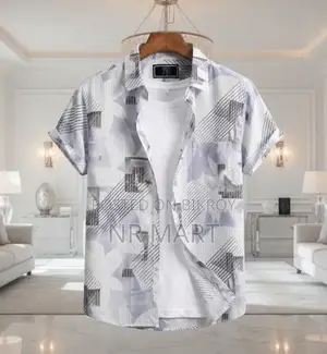 Fashionable Digital Printed Premium Half Sleeve Shirt