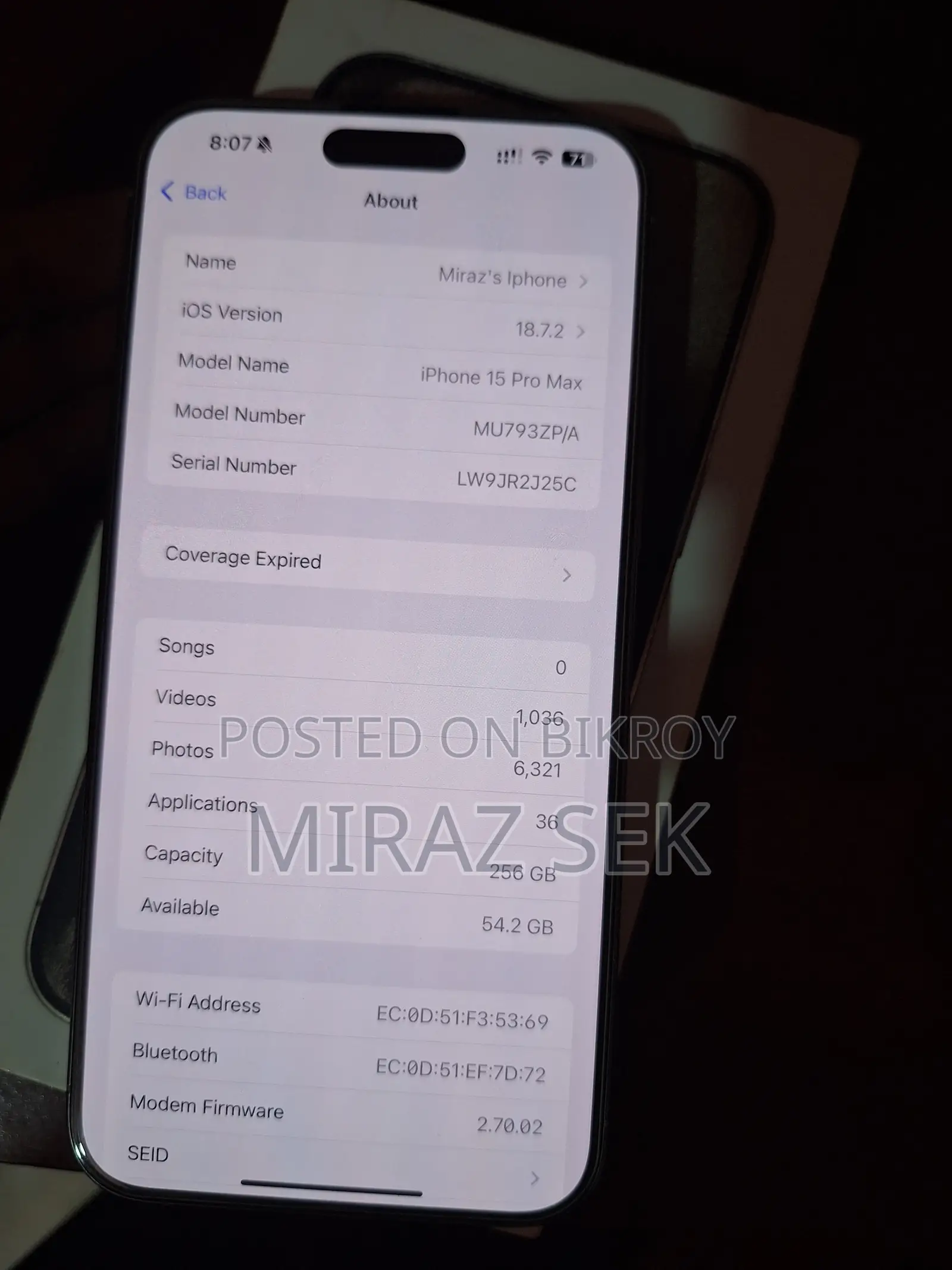 Apple iPhone 15 Pro Max 256 GB Gray