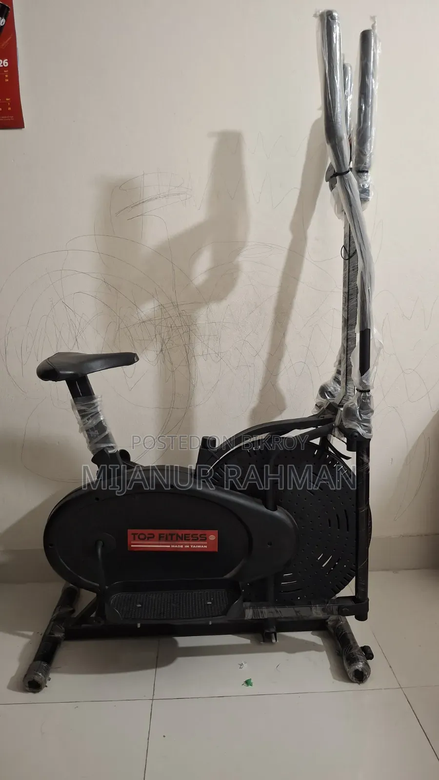 Cross Trainer 4 Handle. 3 in One Elliptical Bike