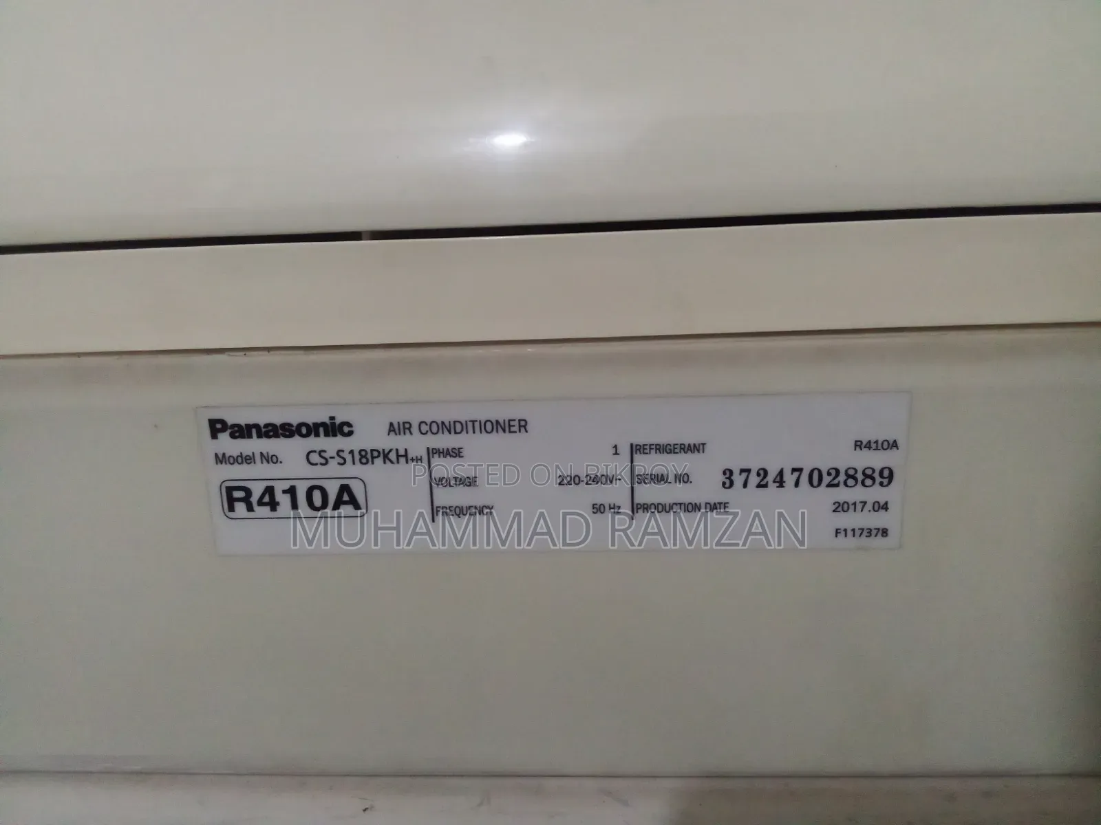 1.5 Ton Panasonic Inverter AC