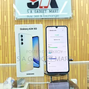 স্যামসাং গ্যালাক্সি এ৩৪ ৫জি ১২৮ জিবি সিলভার