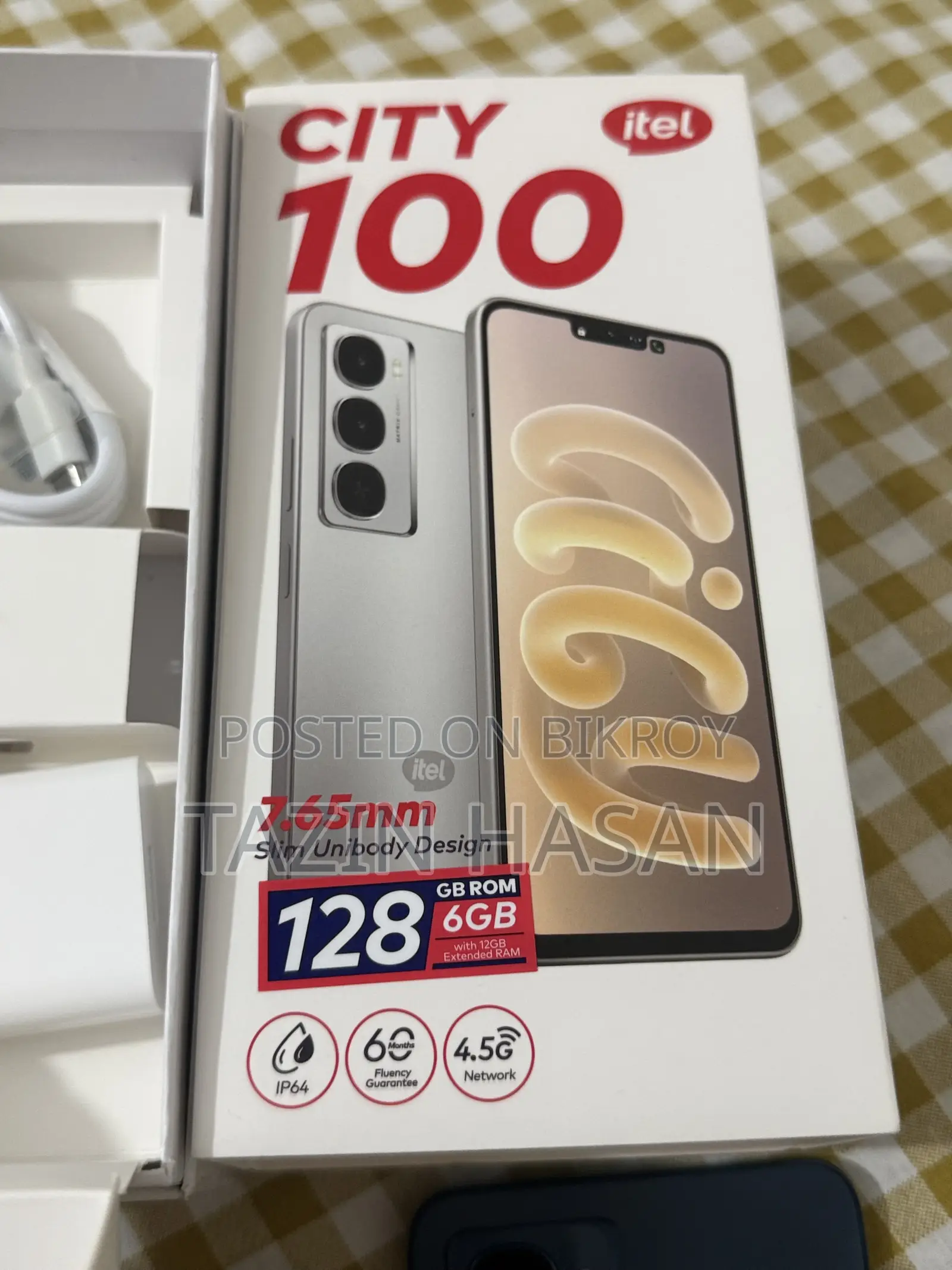 New Itel City 100 128 GB Gold