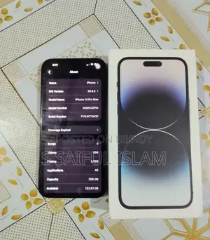 অ্যাপল আইফোন ১৪ প্রো ম্যাক্স ২৫৬ জিবি কালো