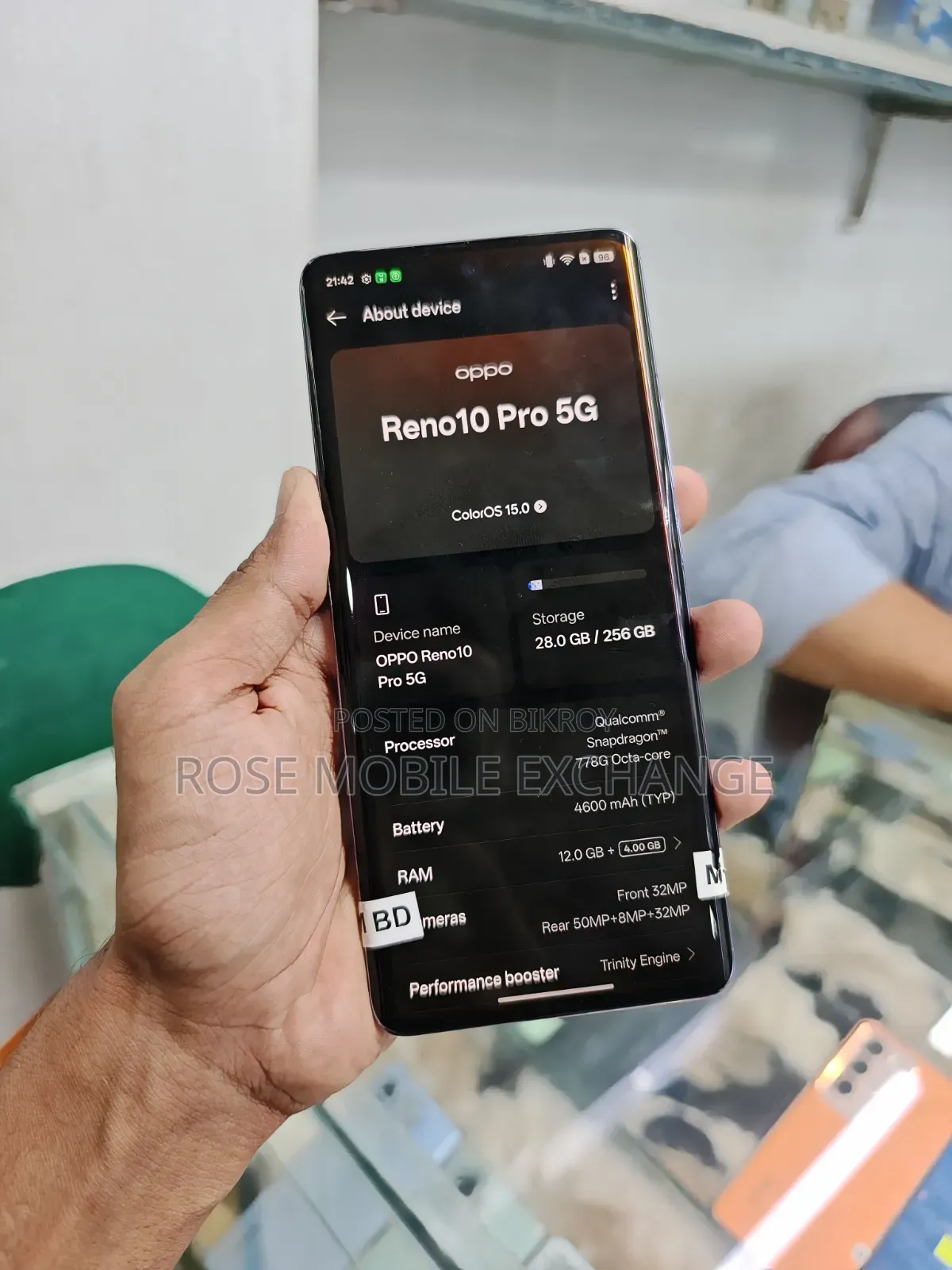 অপ্পো রেনো১০ প্রো ২৫৬ জিবি পার্পল