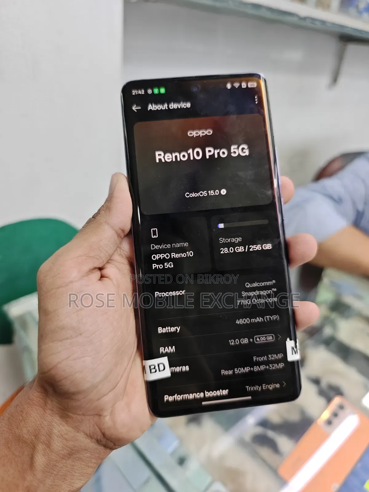 অপ্পো রেনো১০ প্রো ২৫৬ জিবি পার্পল