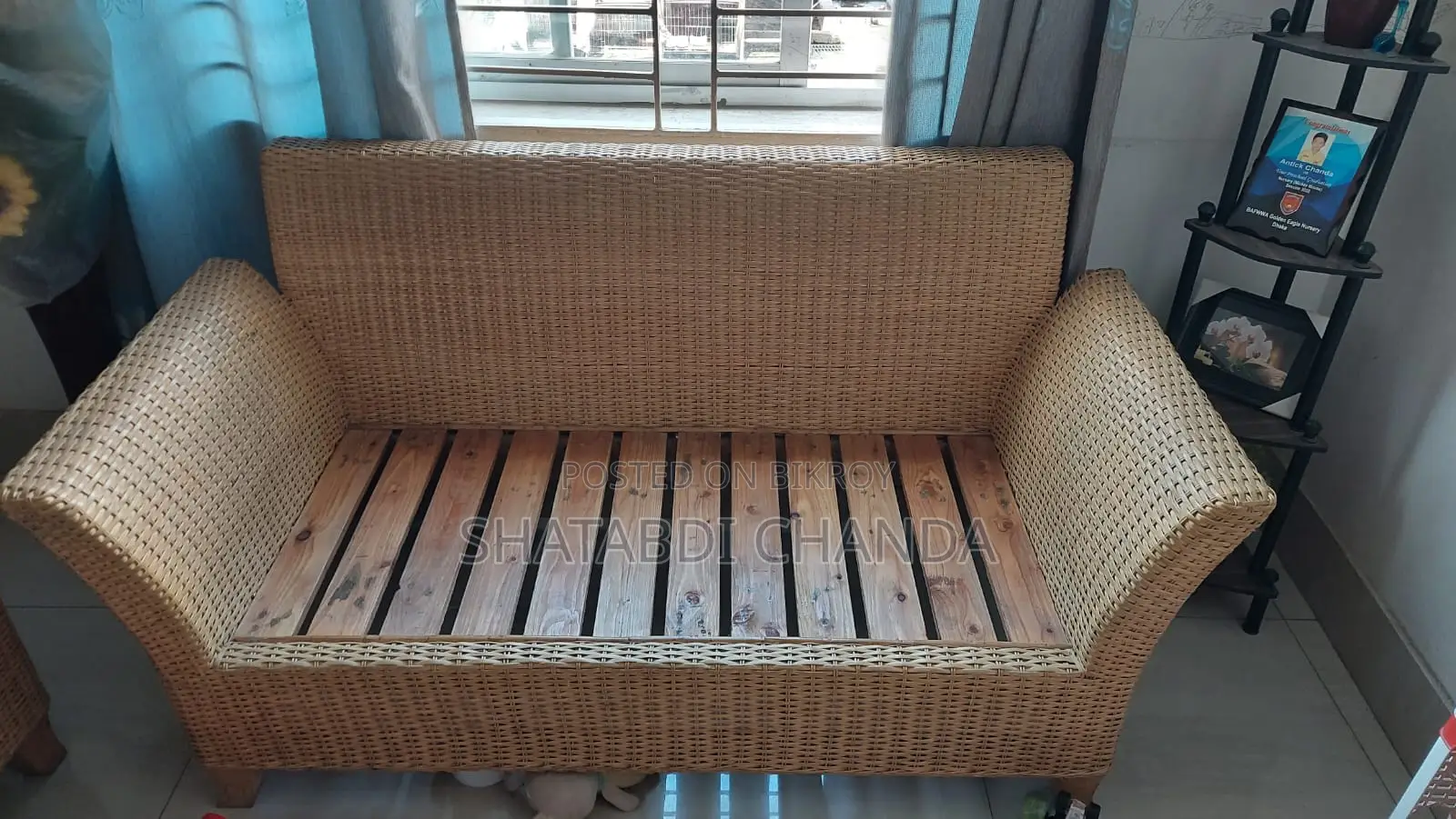 This rattan sofa set will be sold.