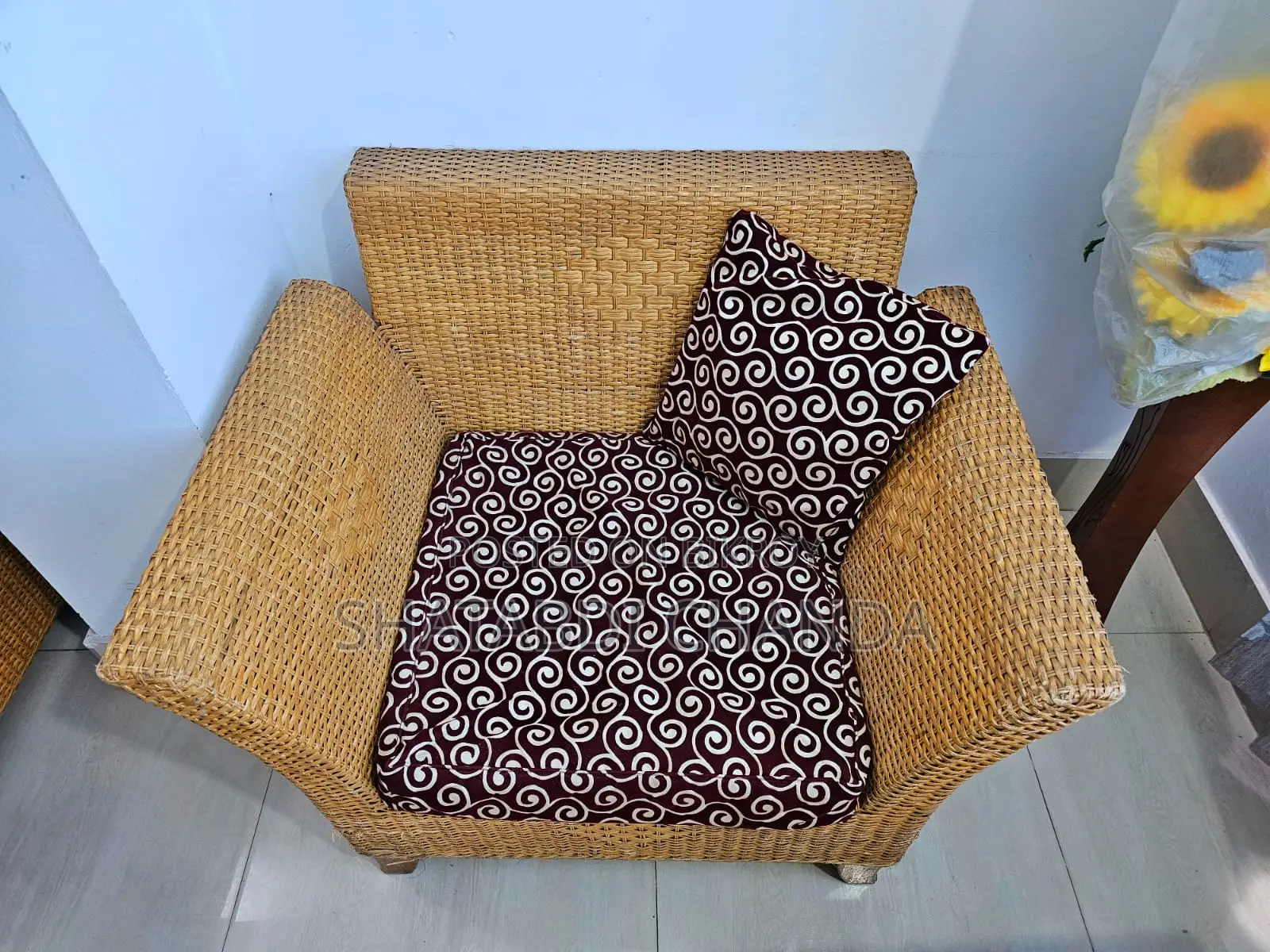 This rattan sofa set will be sold.