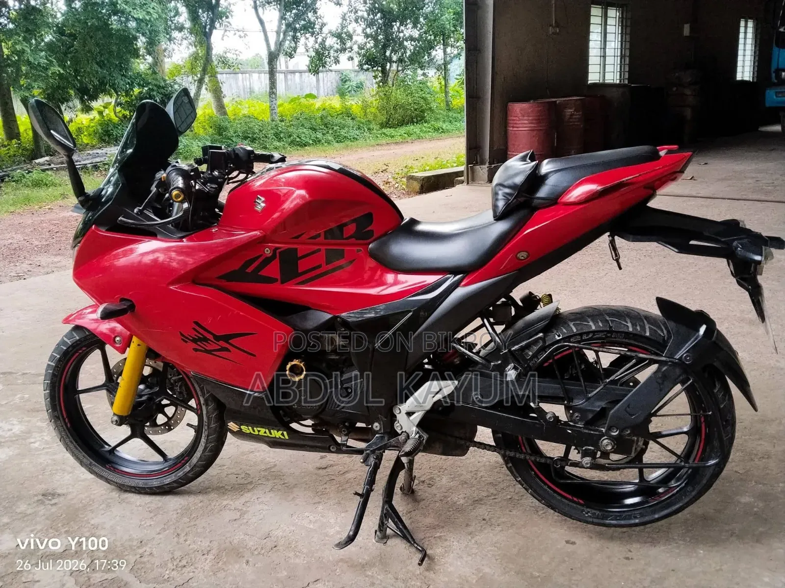 Suzuki Gixxer SF ২০২১ লাল