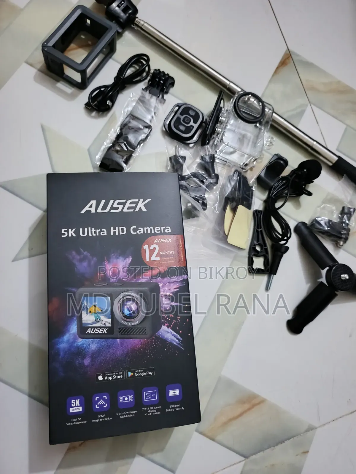AUSEK M90TR Ultra HD Action Camera (একদম নতুন কন্ডিশন)