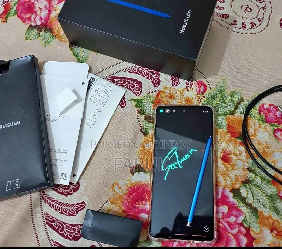 স্যামসাং গ্যালাক্সি নোট ১০ লাইট ১২৮ জিবি ব্ল্যাক