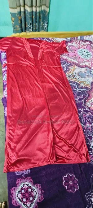 Premium Red Satin Nightwear / Nighty Set