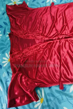 Premium Red Satin Nightwear / Nighty Set