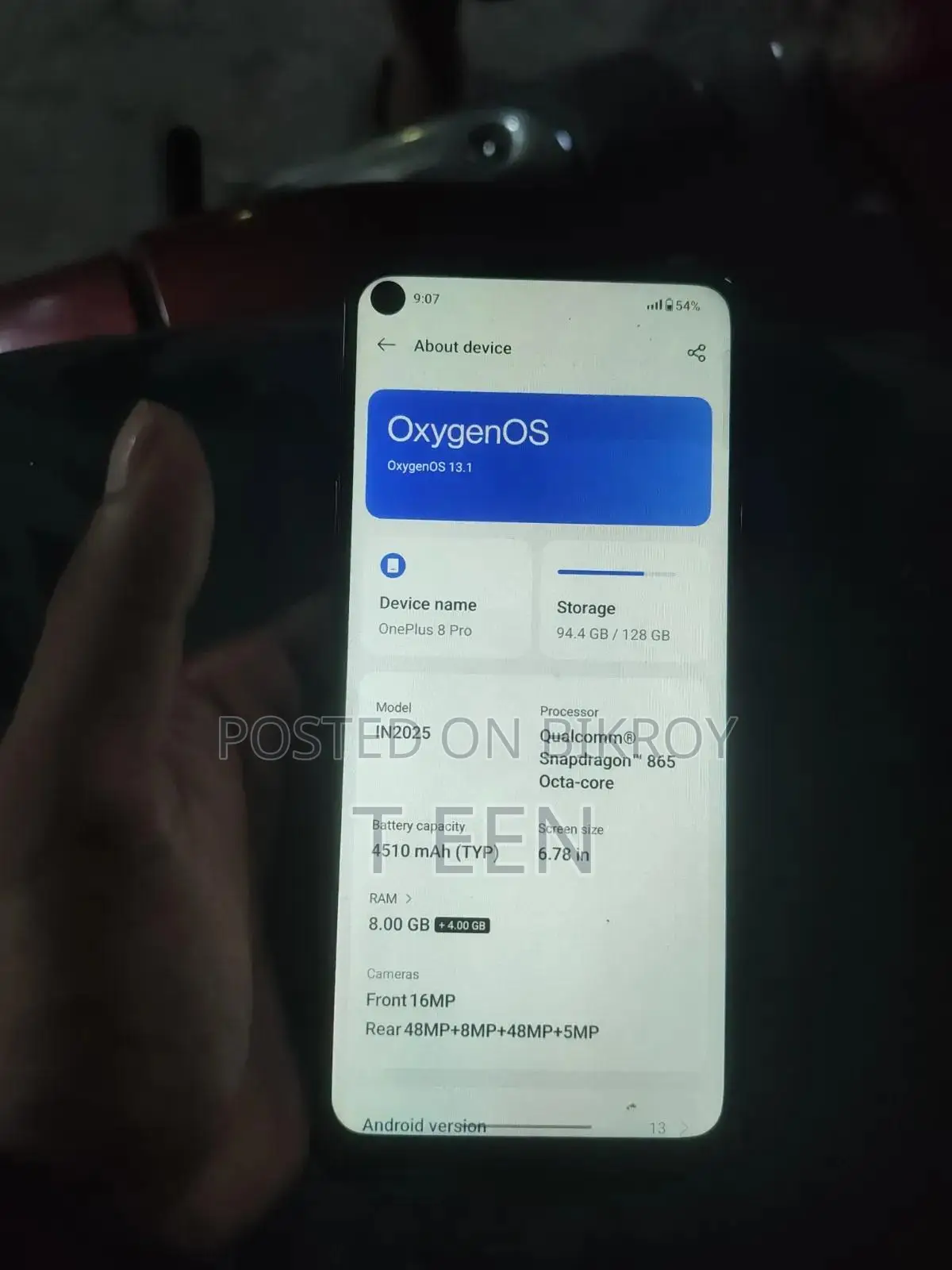 OnePlus 8 Pro 128 GB Blue