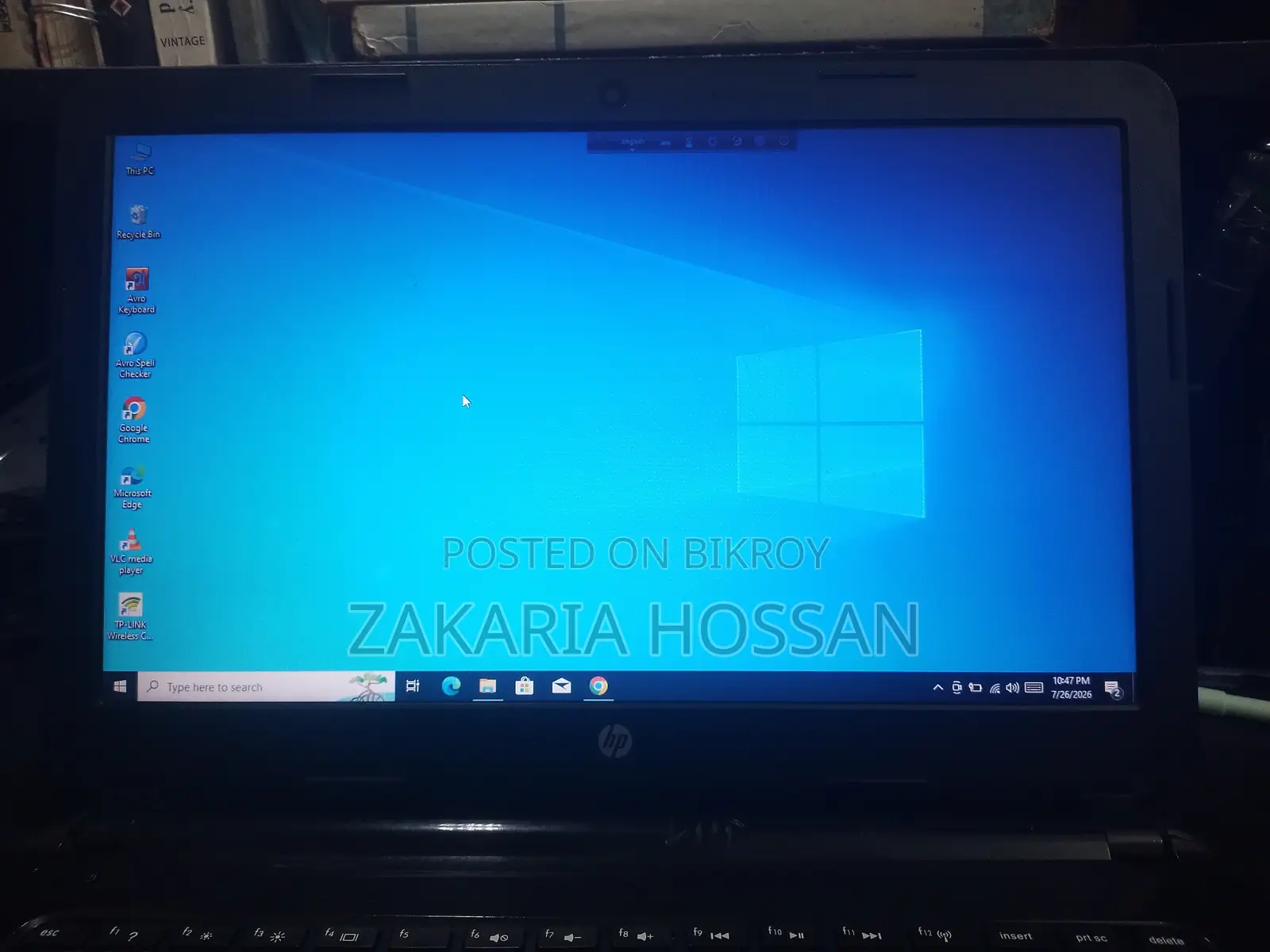 Laptop HP 4GB Intel Core I3 SSD 128GB