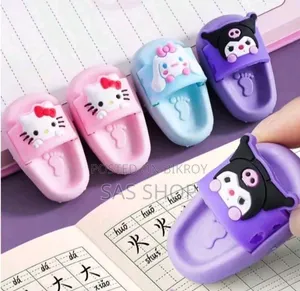 Slipper Shaped Mini Eraser Set (2Pcs)