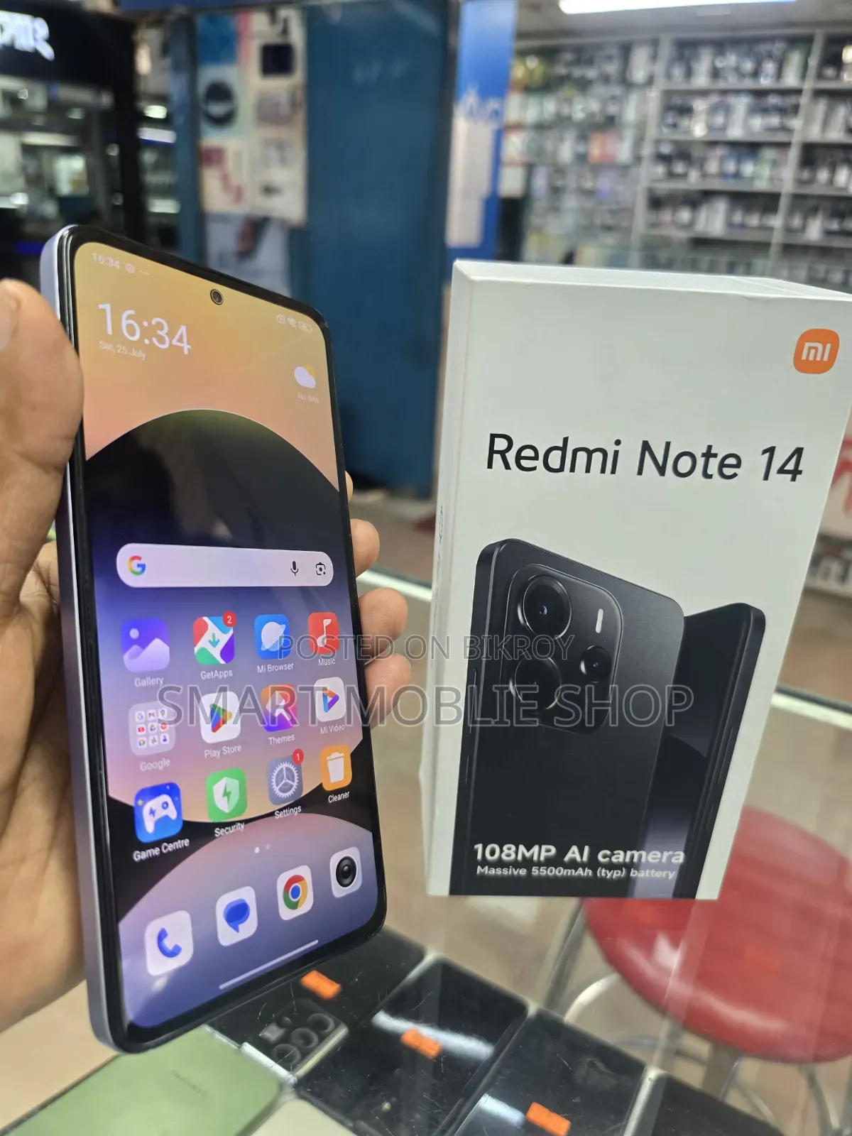 শাওমি রেডমি নোট ১৪ ফোরজি ২৫৬ জিবি কালো