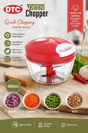 Manual Vegetable Chopper | Pull String Food Chopper