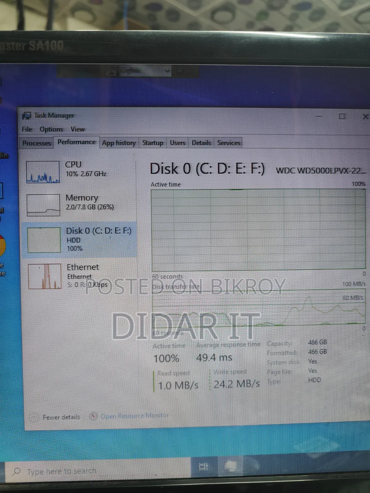 Desktop Computer Lenovo 8GB Intel Core I5 HDD 500GB