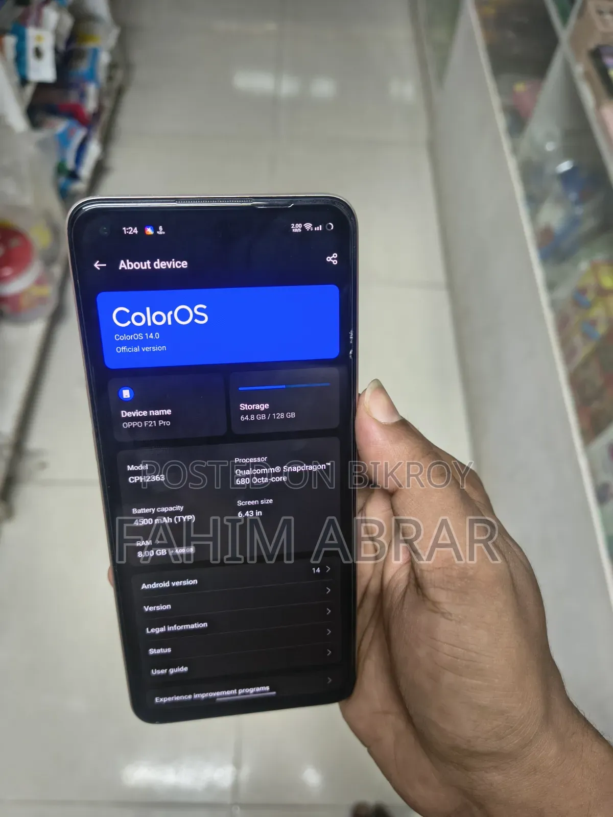 Oppo F21 Pro 128 GB Orange