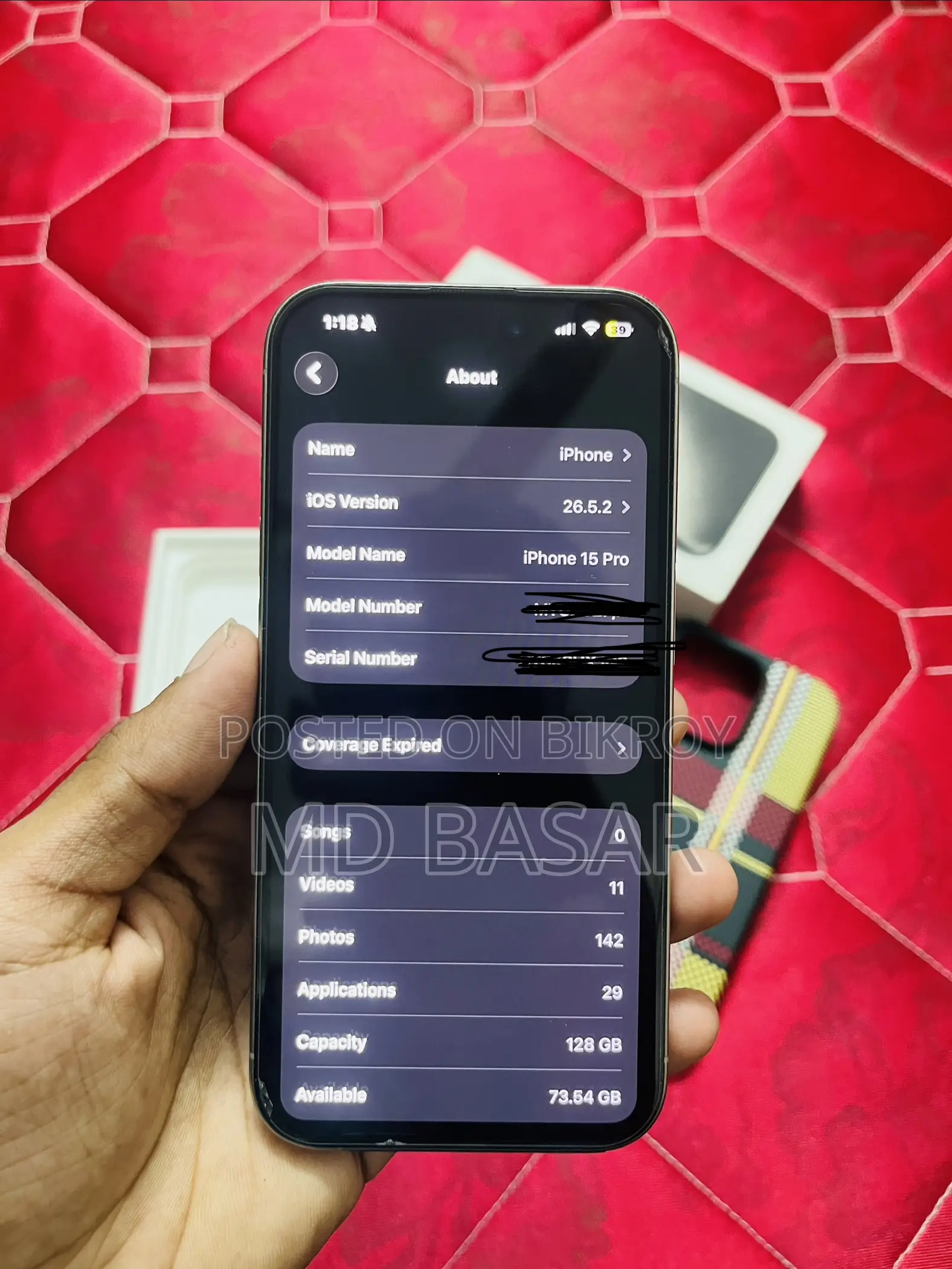 Apple iPhone 15 Pro 128 GB Silver