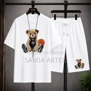 Mesh T-shirt and Short Pant Set Fabric: