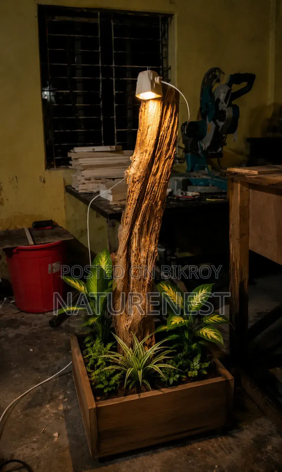 Jackfruit Wood Wooden Lamp