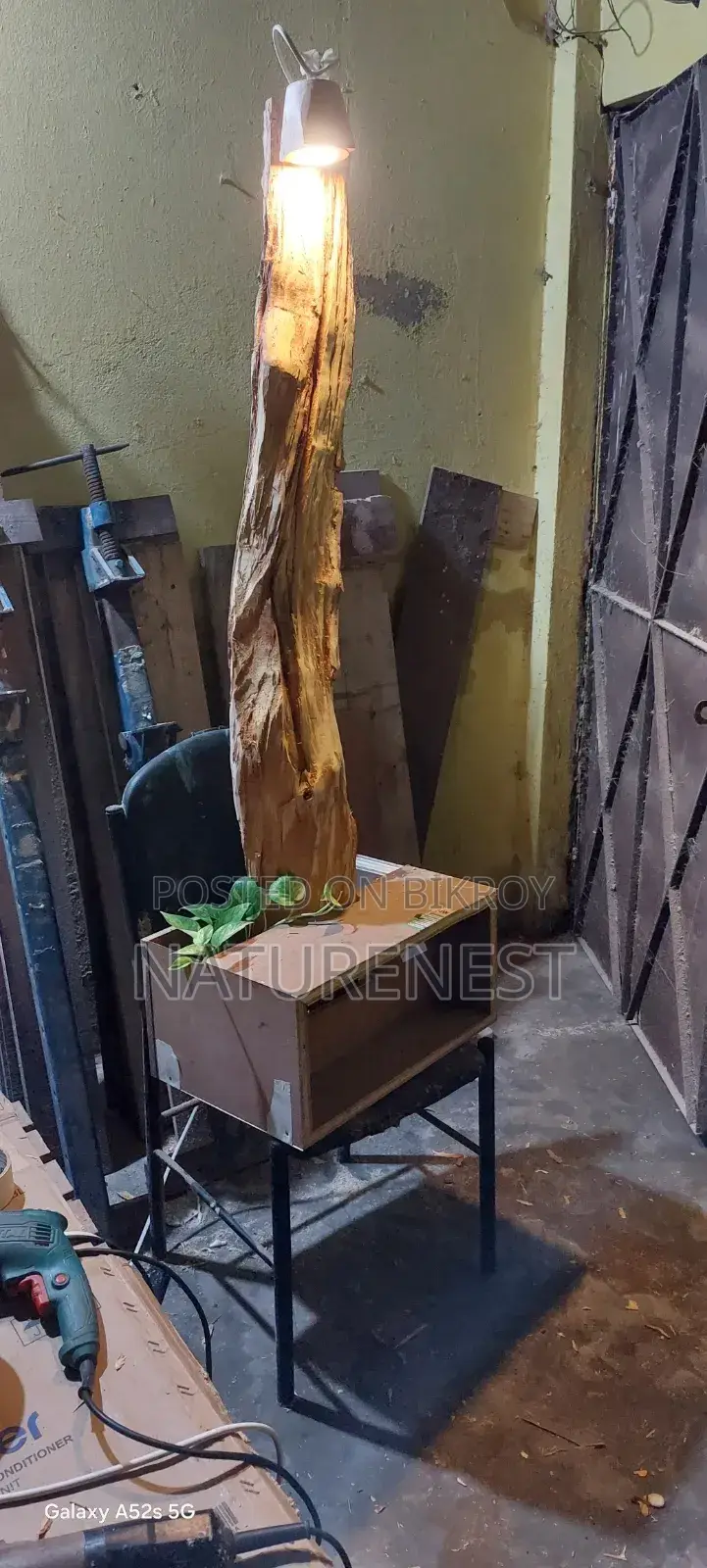 Jackfruit Wood Wooden Lamp