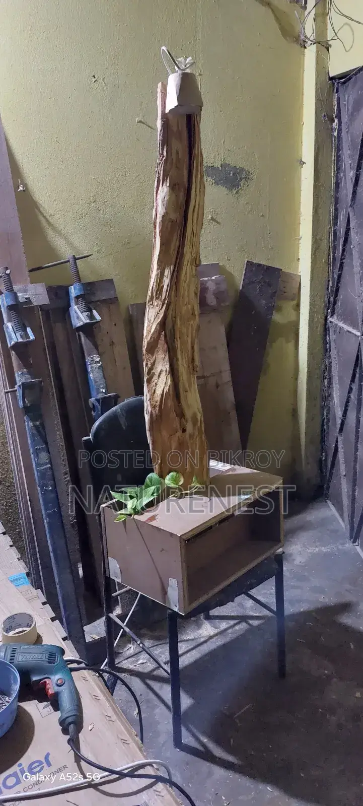 Jackfruit Wood Wooden Lamp