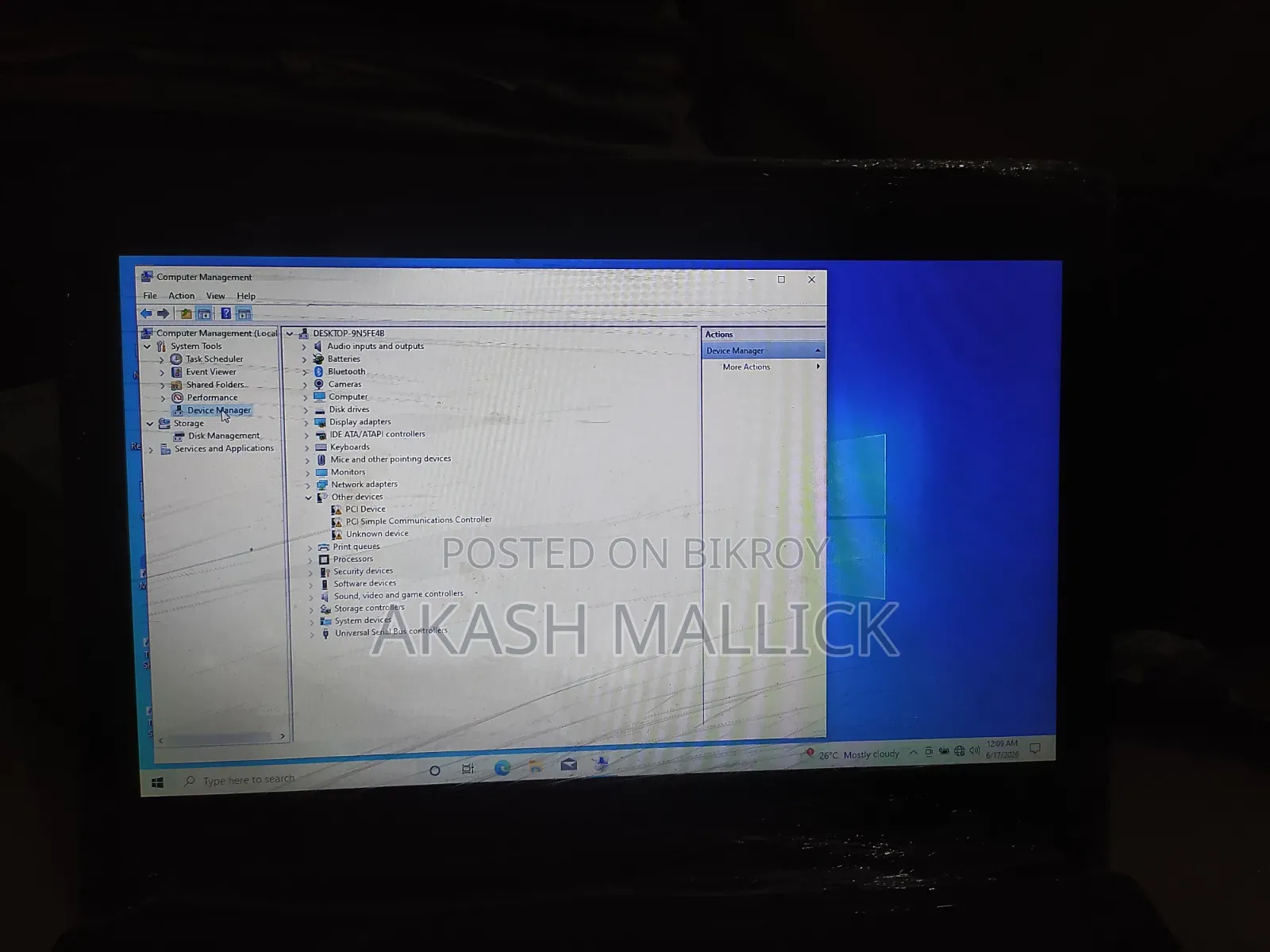 Laptop Lenovo ThinkPad T470 4GB Intel Core I3 HDD 350GB