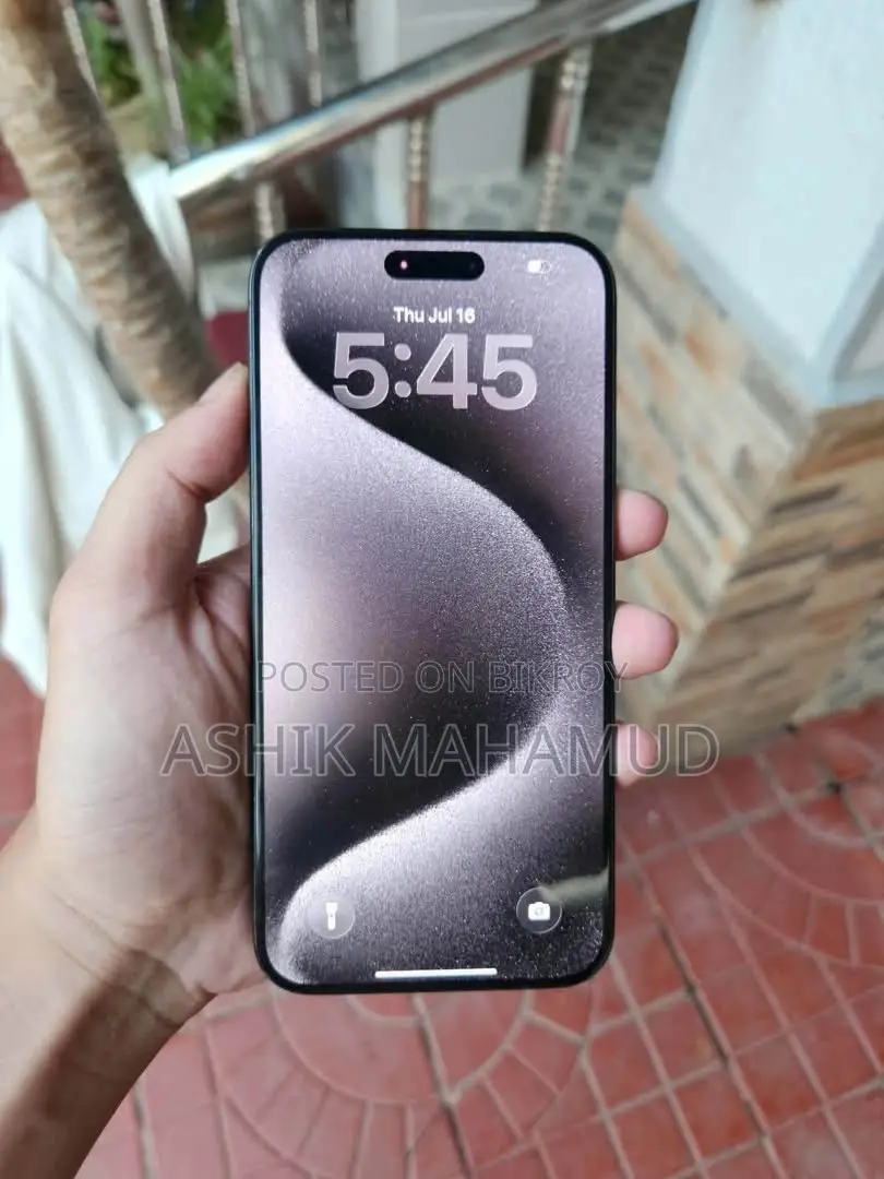 অ্যাপল আইফোন ১৫ প্রো ম্যাক্স ২৫৬ জিবি ব্ল্যাক