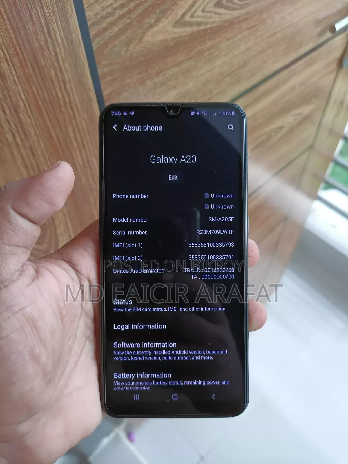 Samsung Galaxy A20 64 GB Black