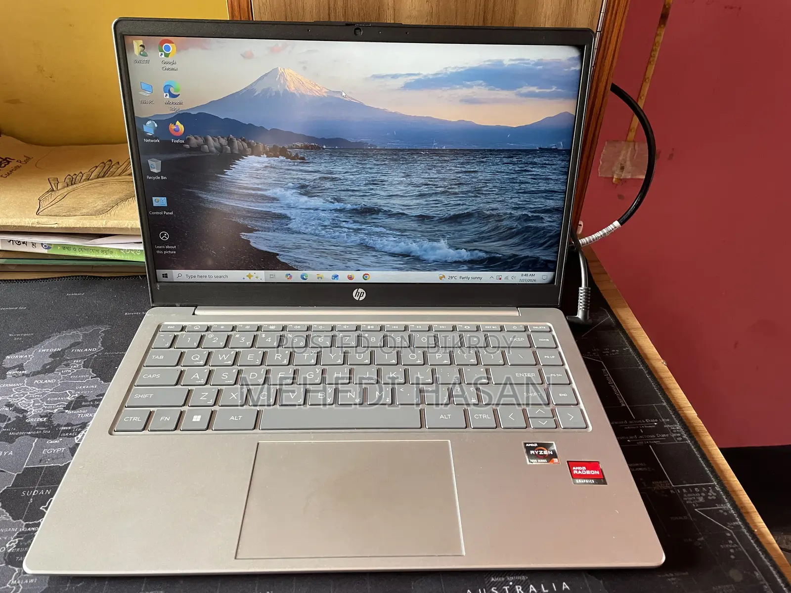 Laptop HP 15s 8GB AMD Ryzen 3 SSD 256GB