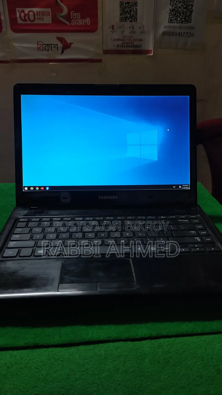 Laptop Samsung 4GB Intel Pentium SSD 128GB
