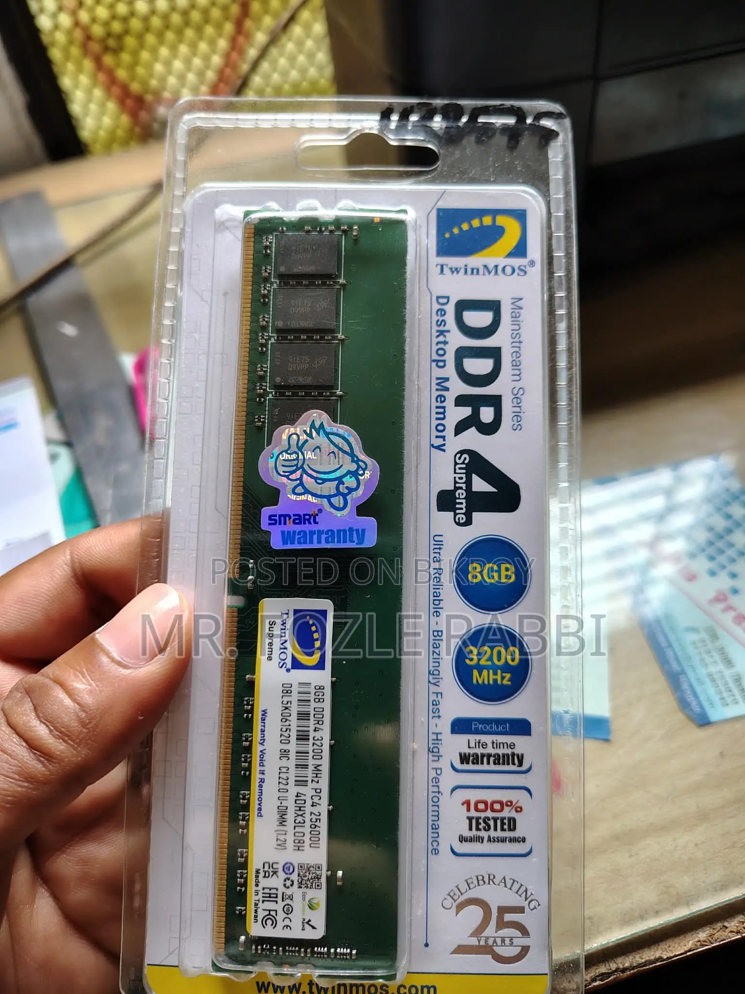 Ram DDR 4 8gb Twinmos