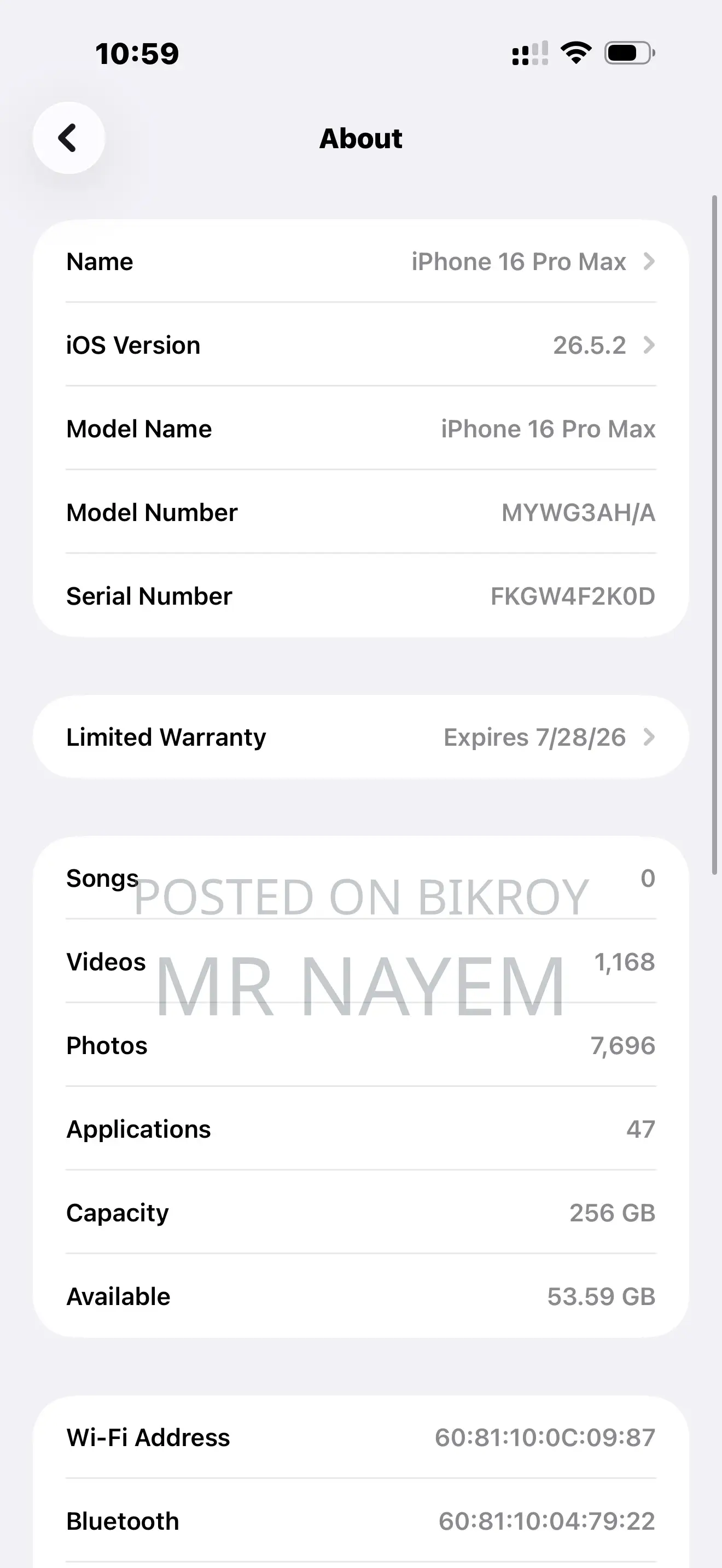 Apple iPhone 16 Pro Max 256 GB Black