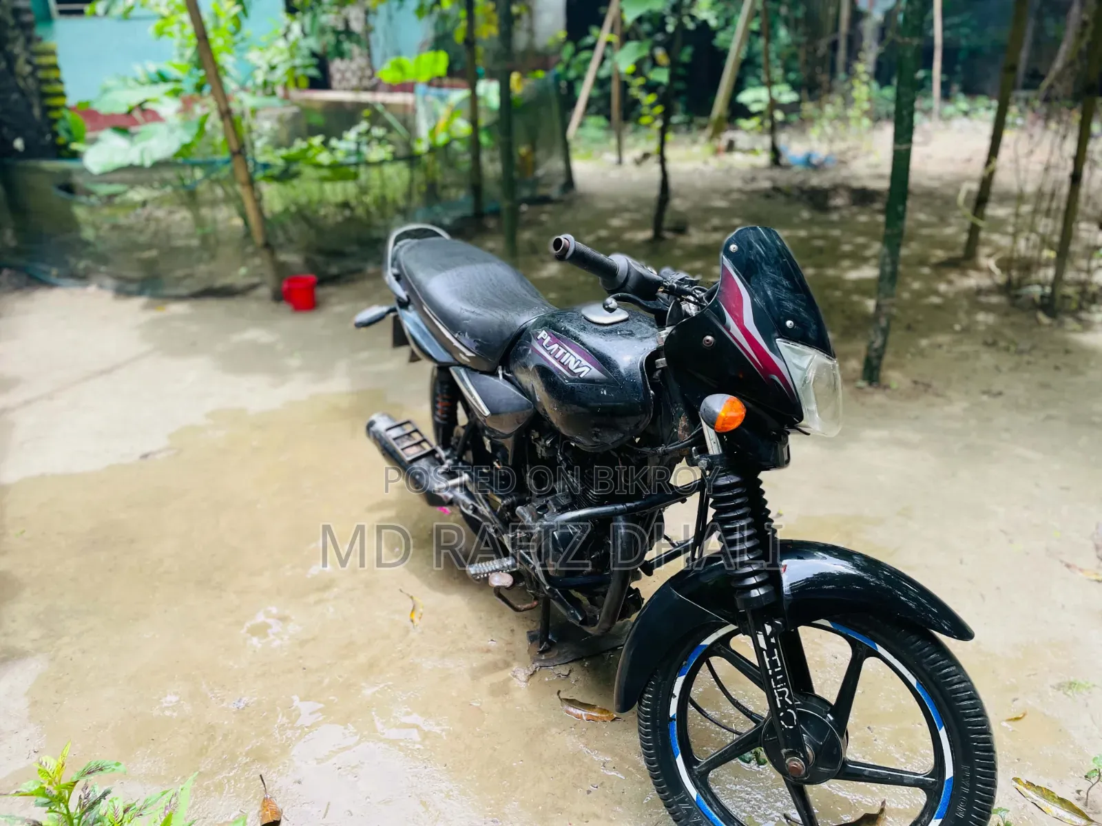 বাজাজ প্লাটিনা ১০০ ২০১৮ কালো