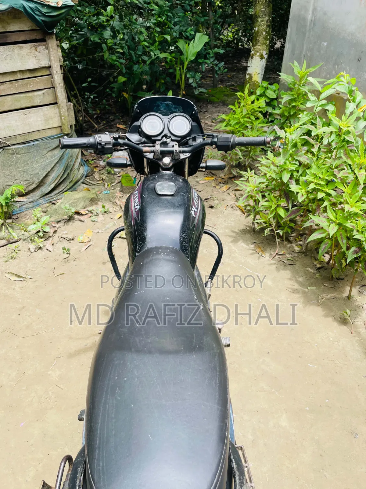 বাজাজ প্লাটিনা ১০০ ২০১৮ কালো