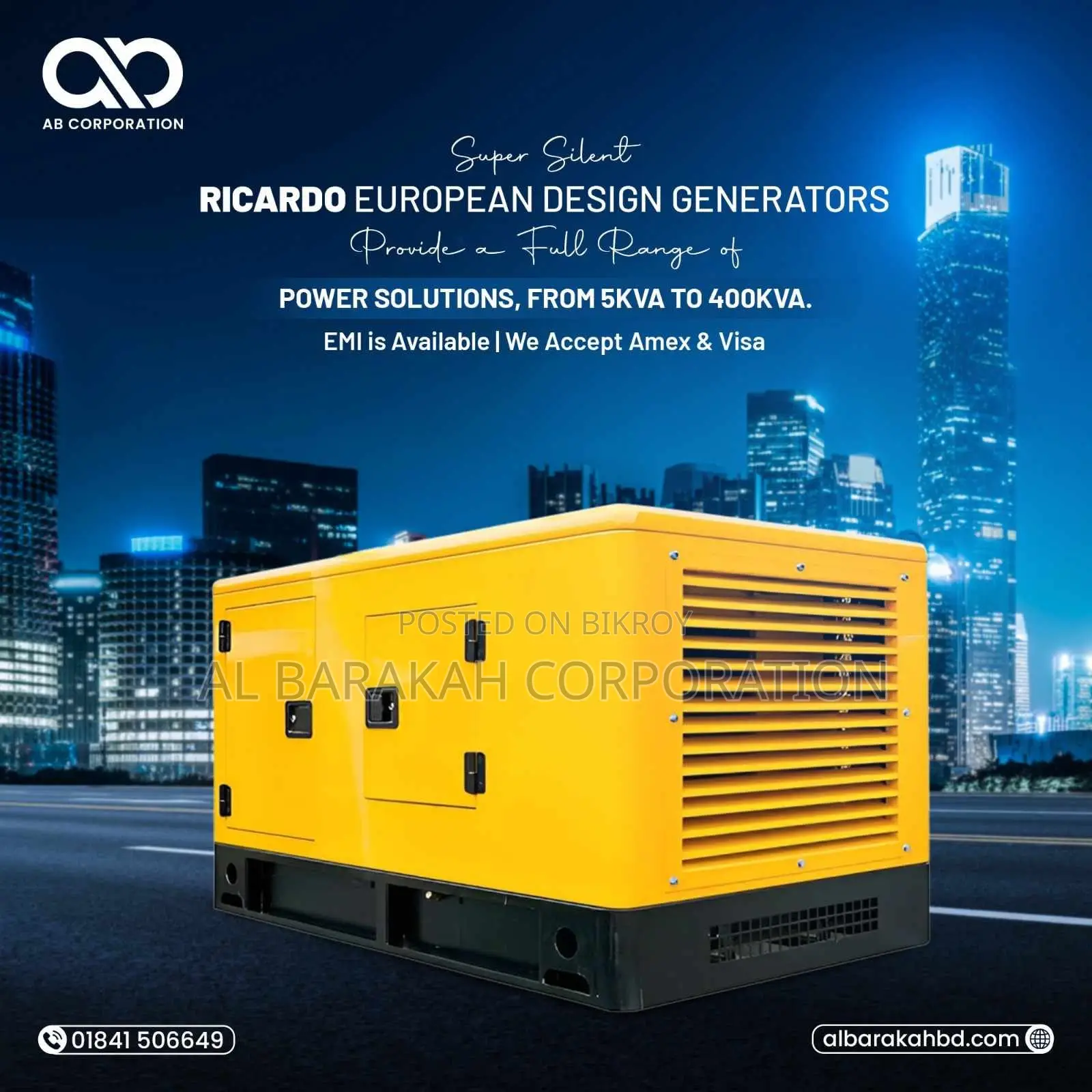 Brand New 40 KVA Ricardo Generator