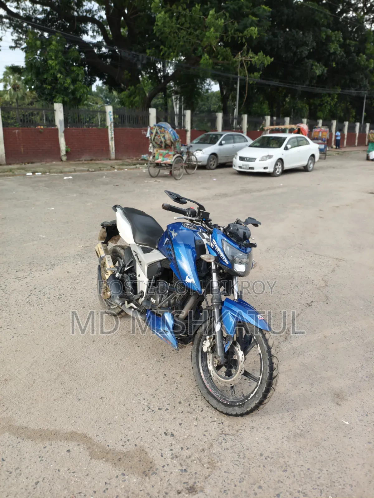 টিভিএস অ্যাপাচি আরটিআর ১৬০ ৪ভি ২০২০ নীল