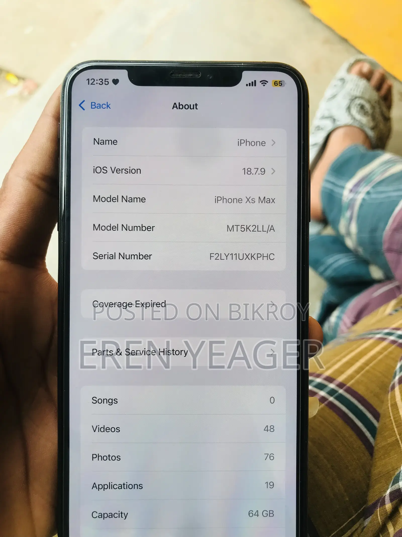 New Apple iPhone XS Max 64 GB Black