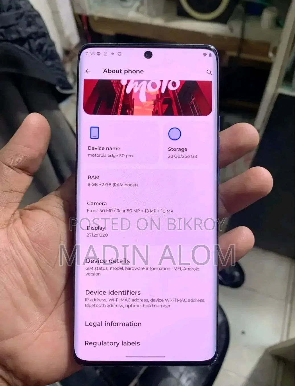 Motorola Edge 50 Pro 256 GB Purple
